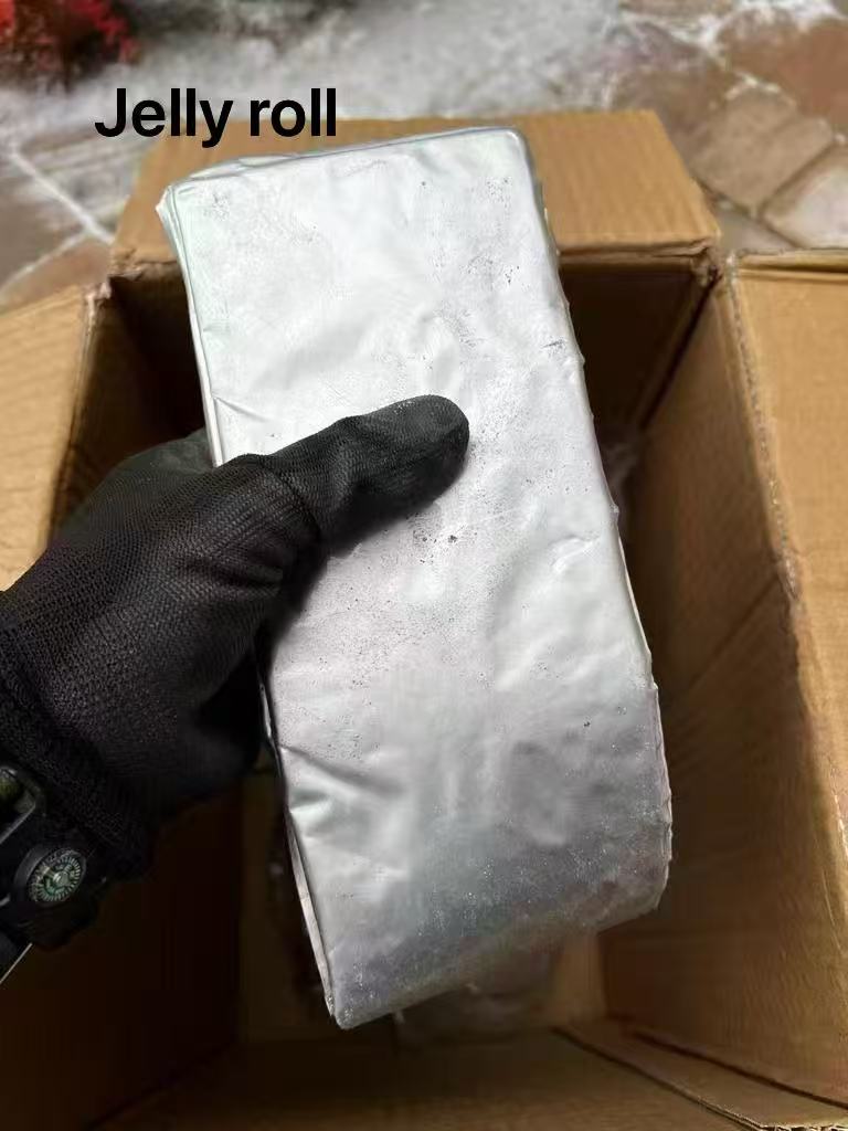 Jelly roll battery processing